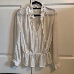 H&M white blouse